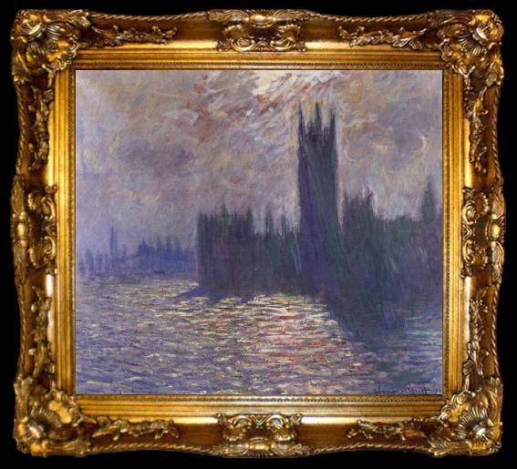framed  Claude Monet Houses of Parliament,Reflections on the Thames, ta009-2